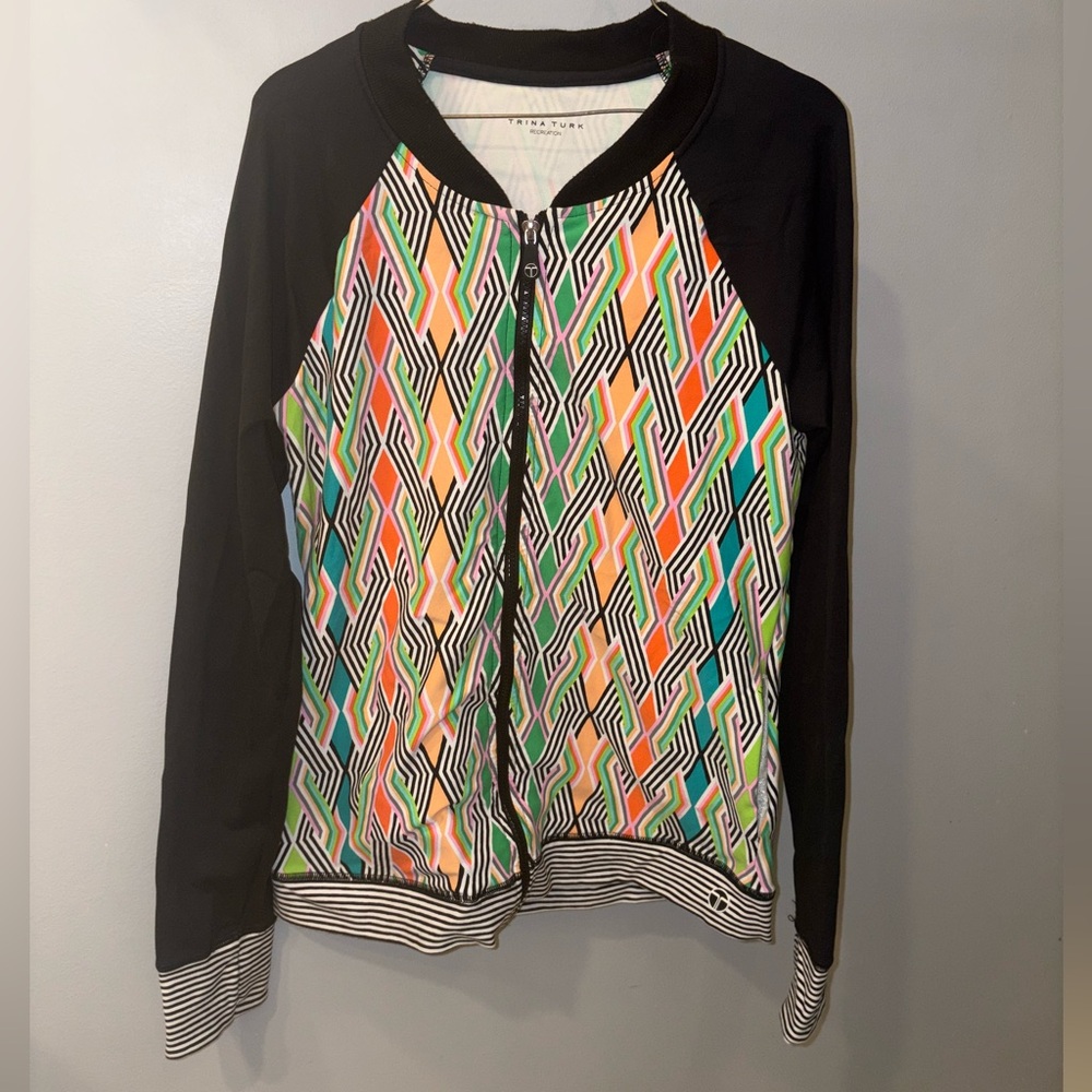 Trina Turk Multicolor Geometric Jacket M